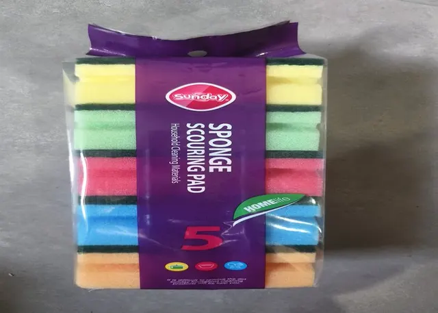 Esponjas de limpieza, 9,5 × 7 × 4,5 cm, 12 piezas, color multicolor