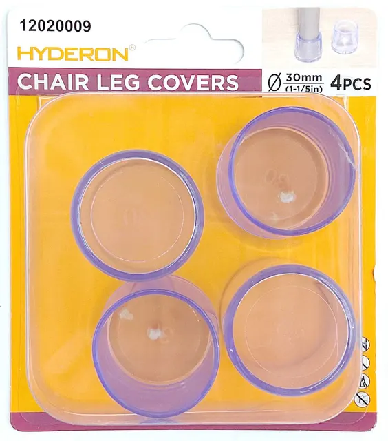 Protector para patas de mesa, 30 × 32 mm, 4 piezas, color transparente
