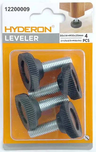Pata ajustable, 30 × 14 mm, 4 piezas, modelo 12200009