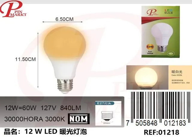 bulbo, 12 W, modelo 262042