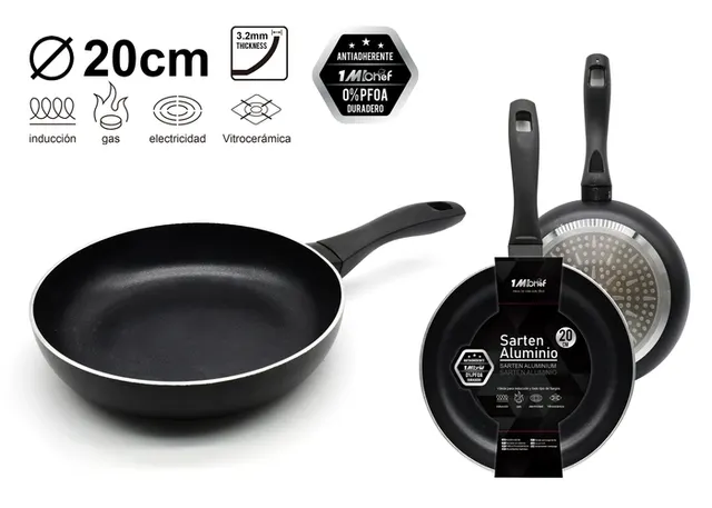 Sartén de aluminio fundido, 20 cm, ref. 19541