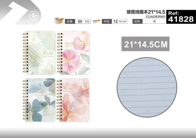 Cuaderno de bobina, 21 × 14,5, modelo 41828