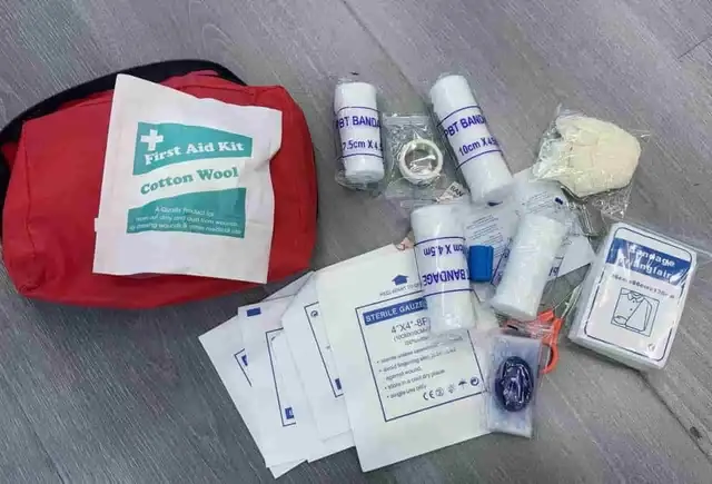 botiquín de primeros auxilios, 15 piezas