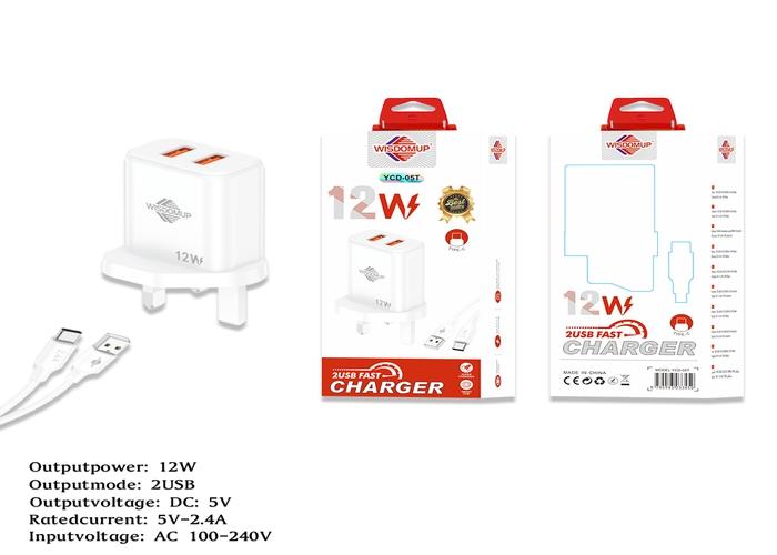 Cargador, 12 W, modelo YCD-05T