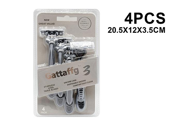 Afeitadora, 4 piezas, color gris, modelo G-182-4