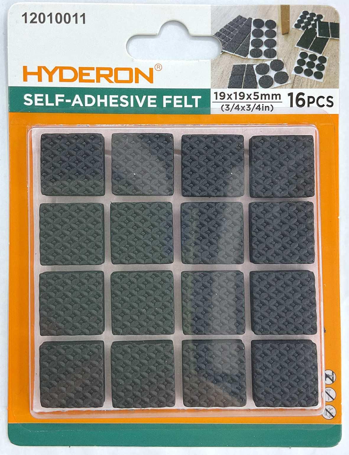 Protector para pata de mueble, 19 × 19 mm, 16 piezas, modelo 12010011