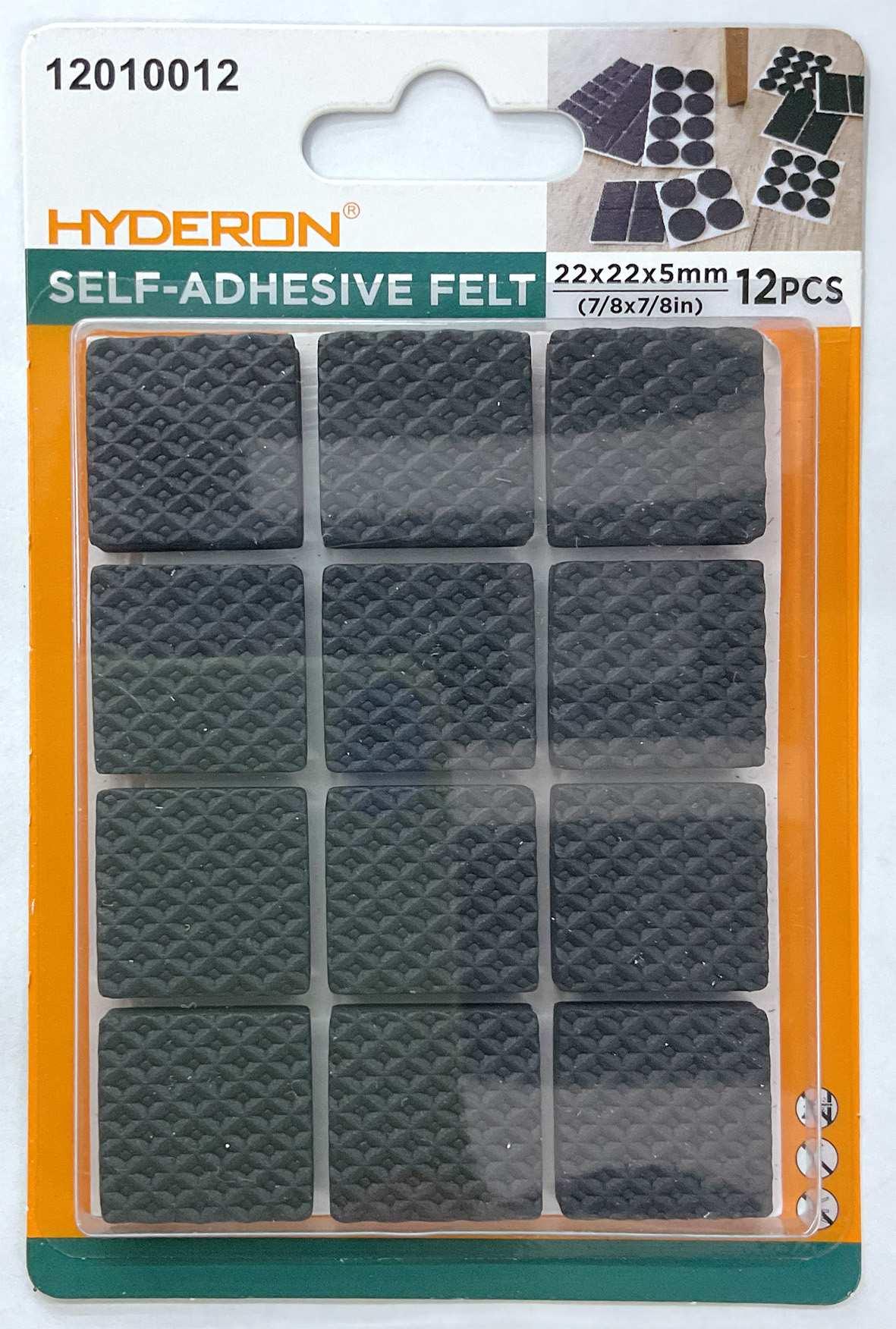 Protector para pata de mueble, 22 × 22 mm, 12 piezas, modelo 12010012