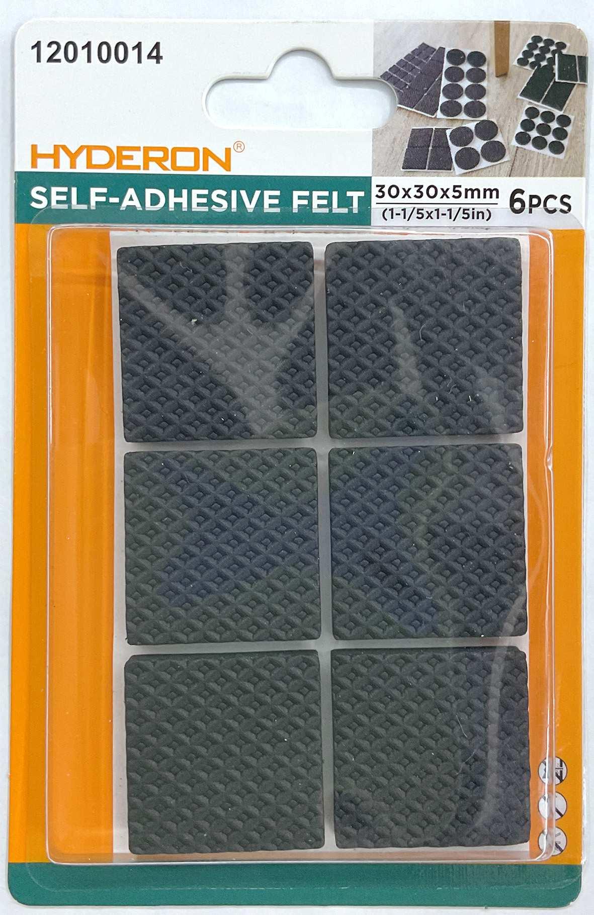 Protector para pata de mueble, 30 × 30 mm, 6 piezas, modelo 12010014