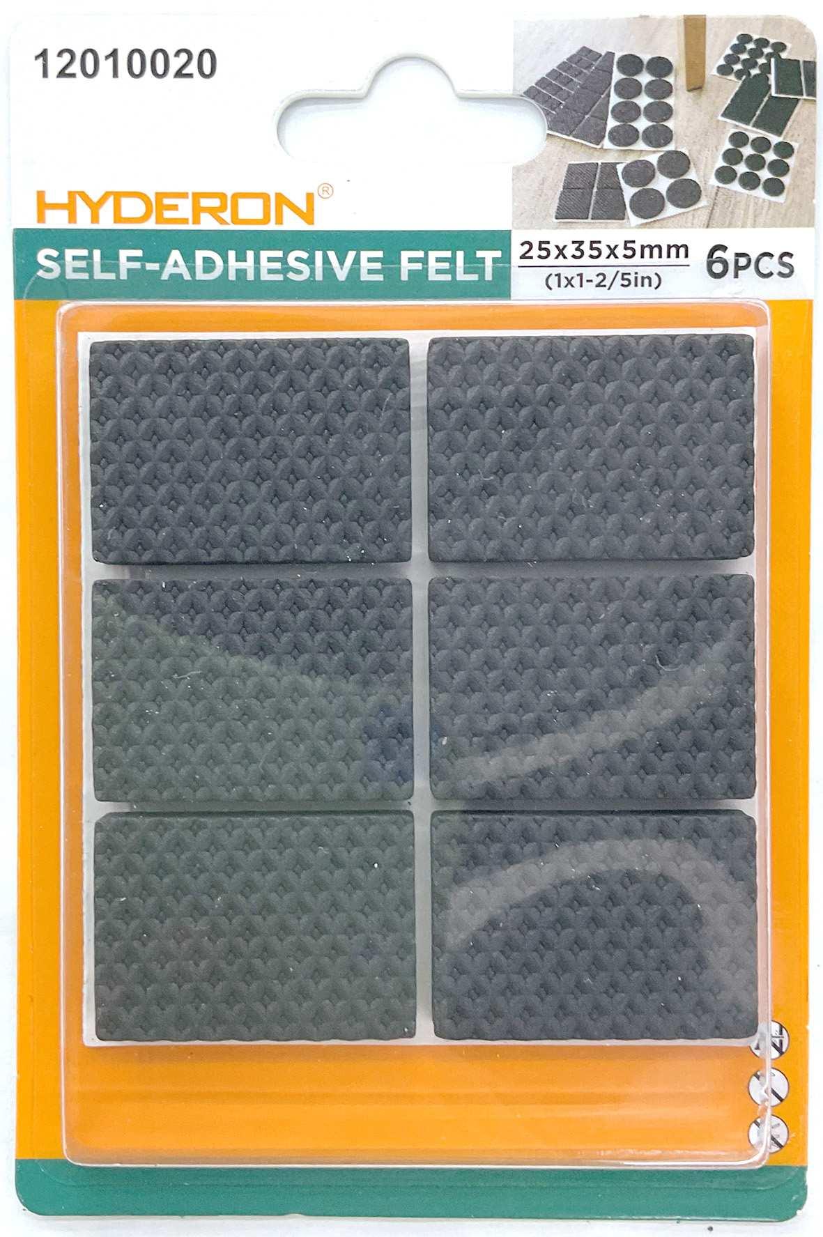 Protector para pata de mueble, 25 × 35 mm, 6 piezas, modelo 12010020