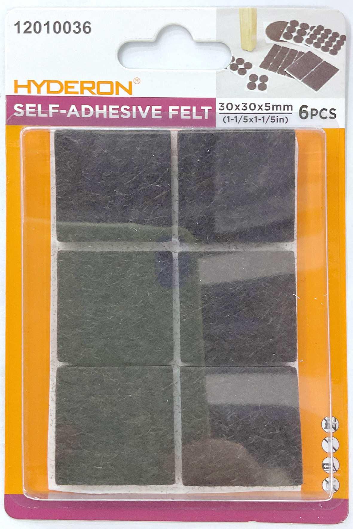 Protector para pata de mueble, 30 × 30 mm, 6 piezas, modelo 12010036