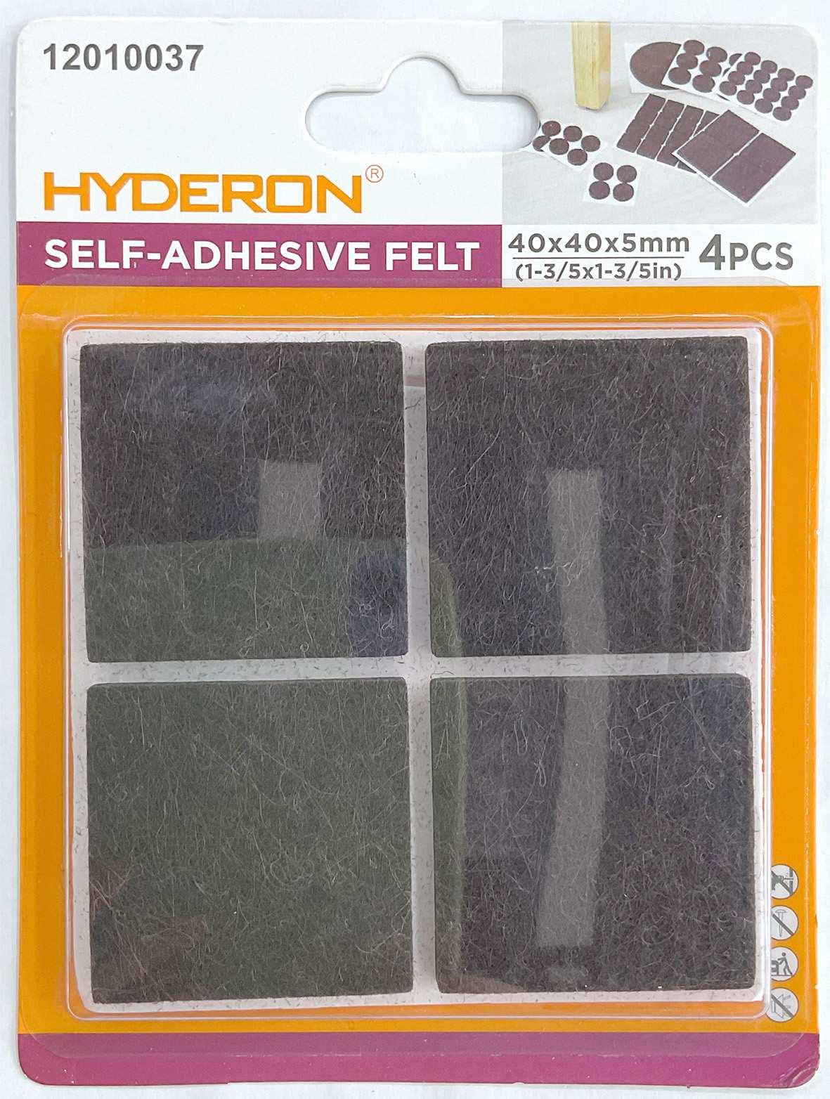 Protector para pata de mueble, 40 × 40 mm, 4 piezas, modelo 12010037