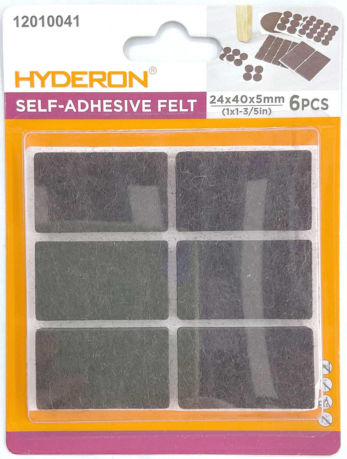 Protector para pata de mueble, 24 × 40 mm, 6 piezas, modelo 12010041