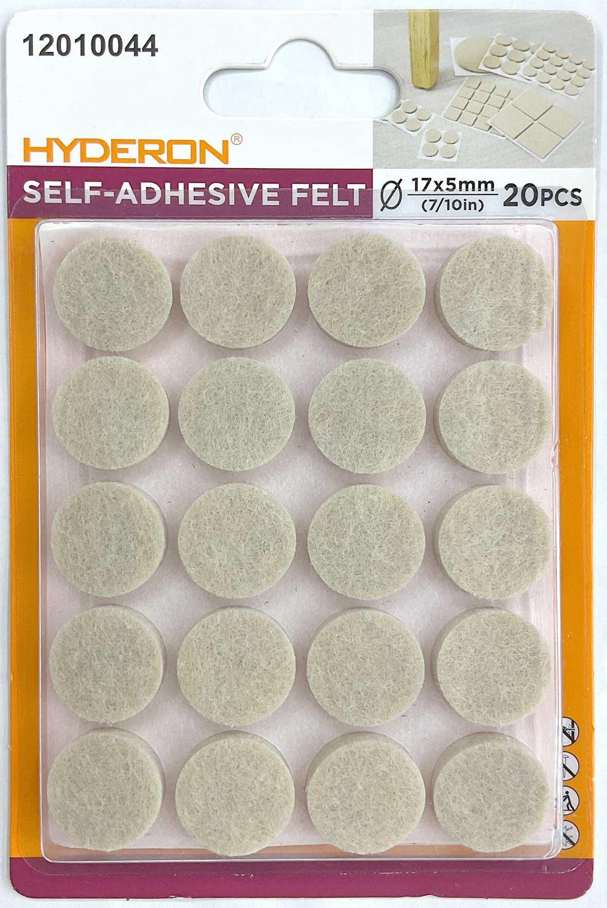 Protector para pata de mueble, 17 mm, 20 piezas, modelo 12010044