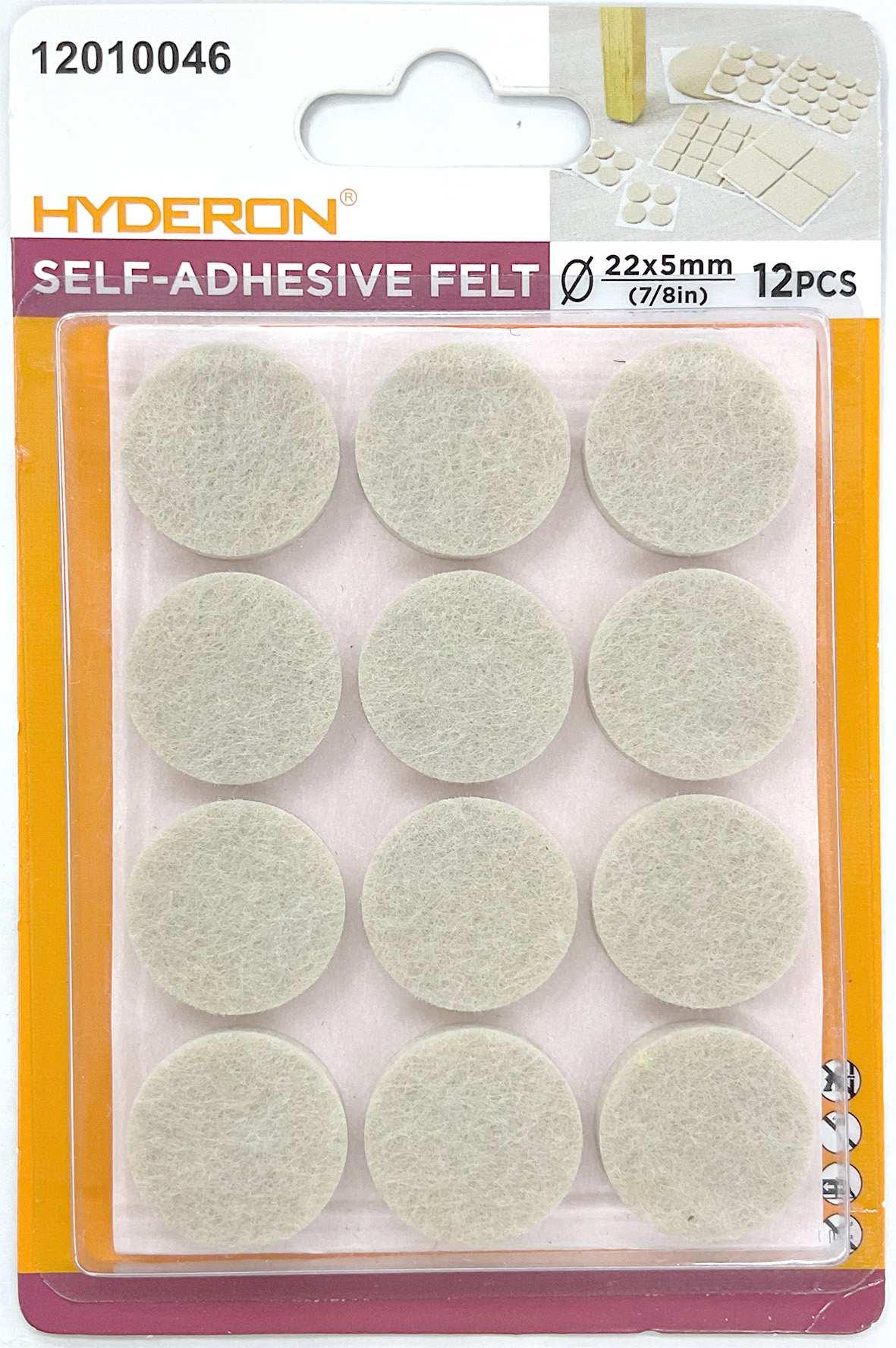 Protector para pata de mueble, 22 mm, 12 piezas, modelo 12010046