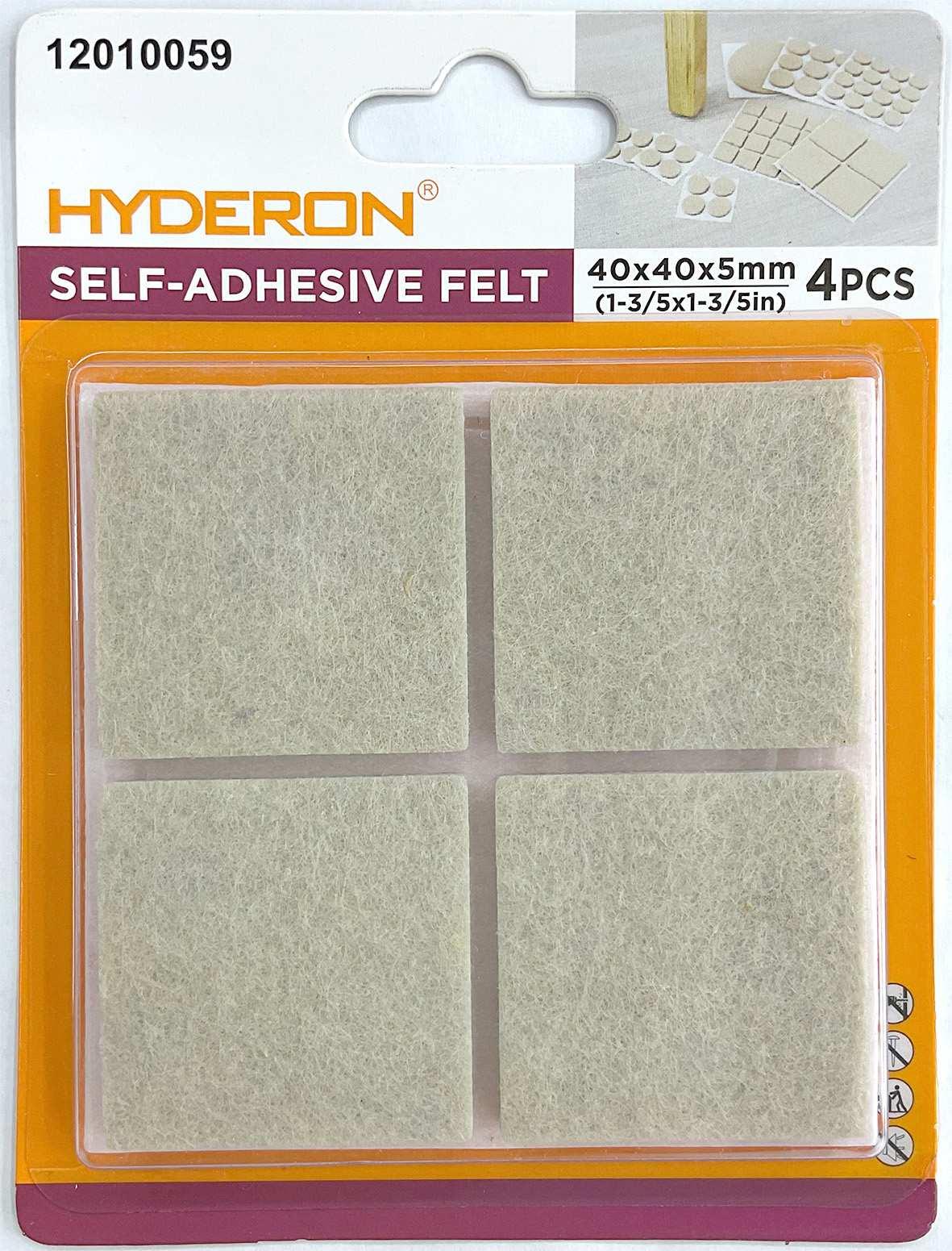 Protector para pata de mueble, 40 × 40 mm, 4 piezas, modelo 12010059