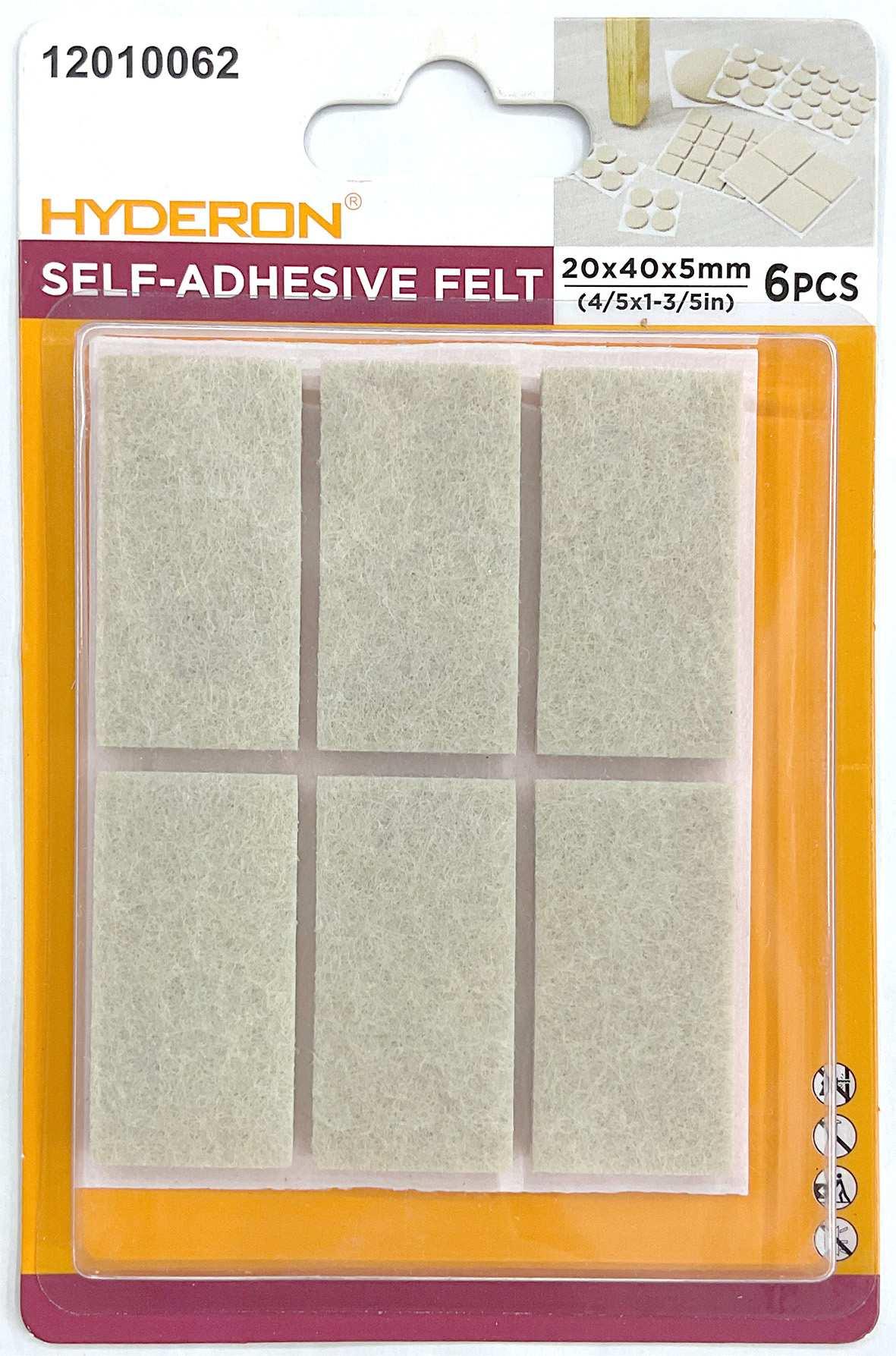 Protector para pata de mueble, 20 × 40 mm, 6 piezas, modelo 12010062