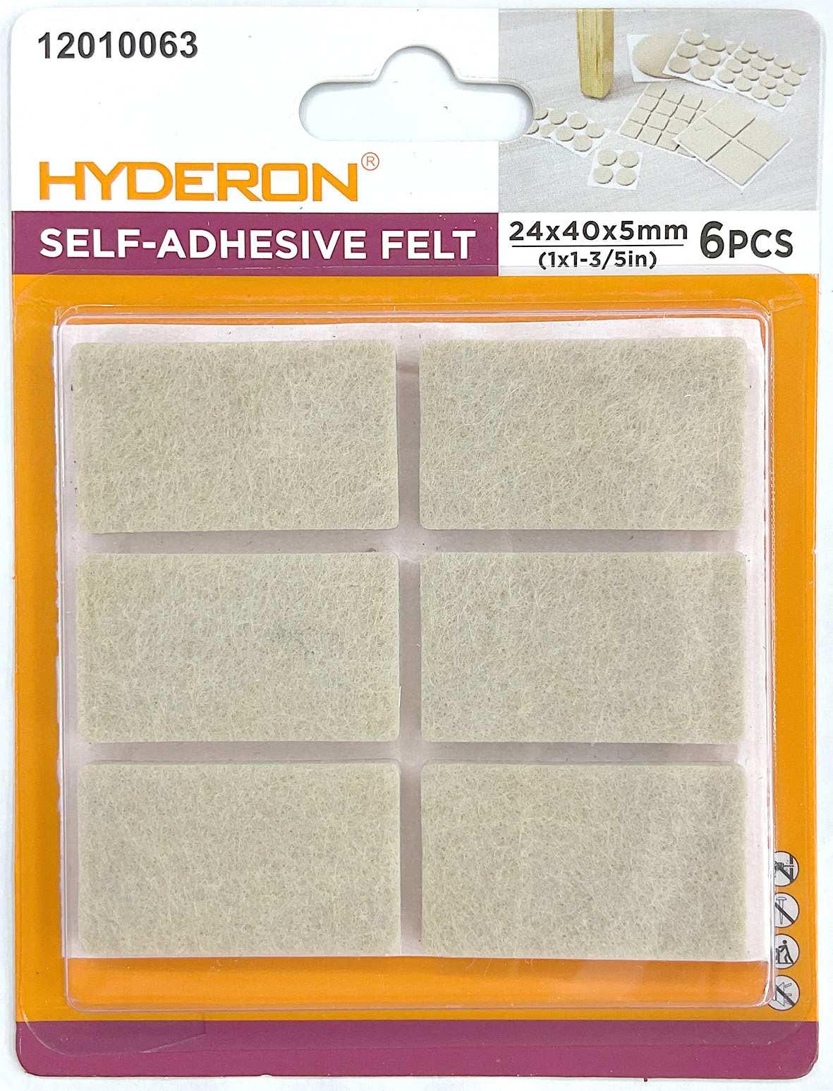 Protector para pata de mueble, 24 × 40 mm, 6 piezas, modelo 12010063