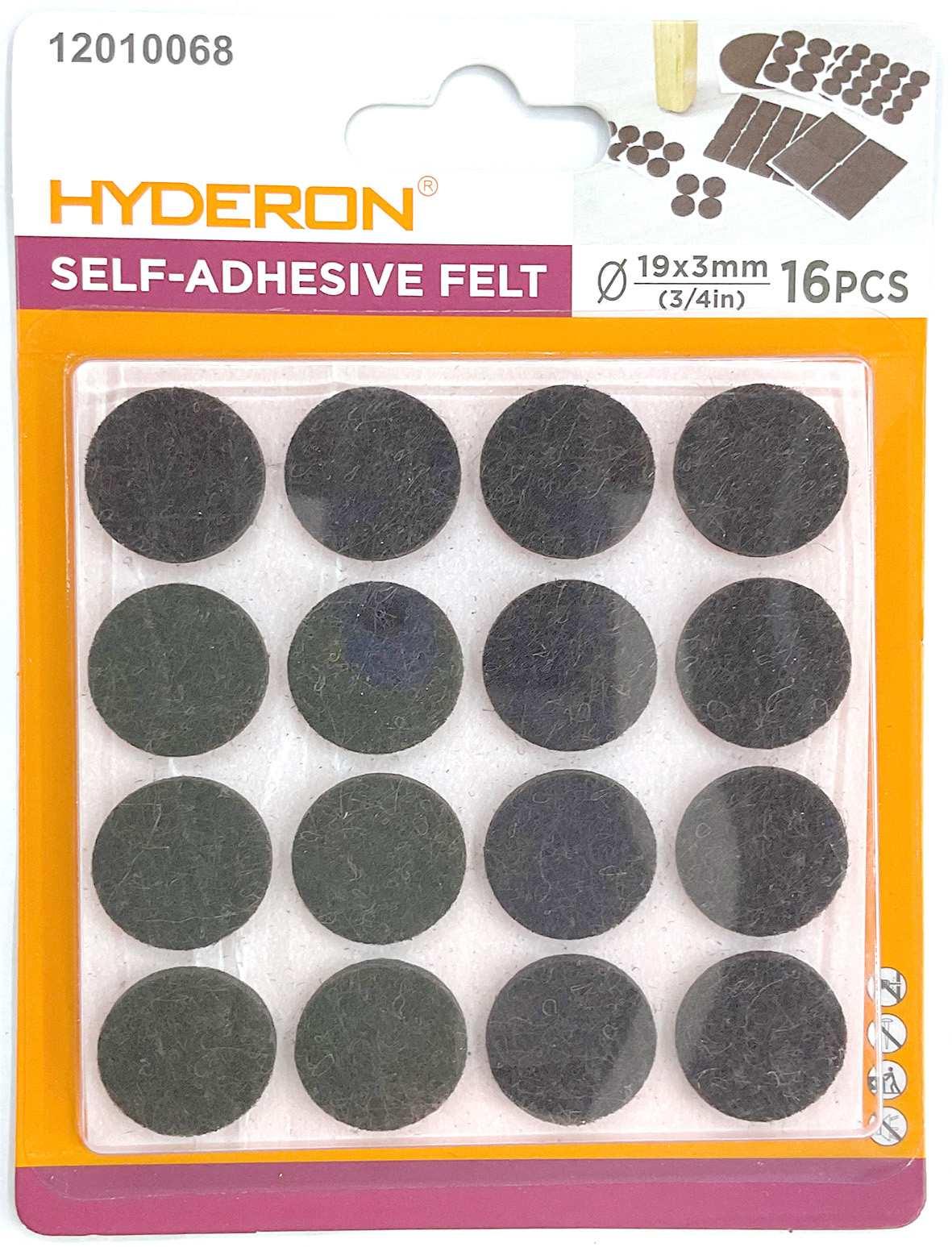 Protector para pata de mueble, 19 mm, 16 piezas, modelo 12010068