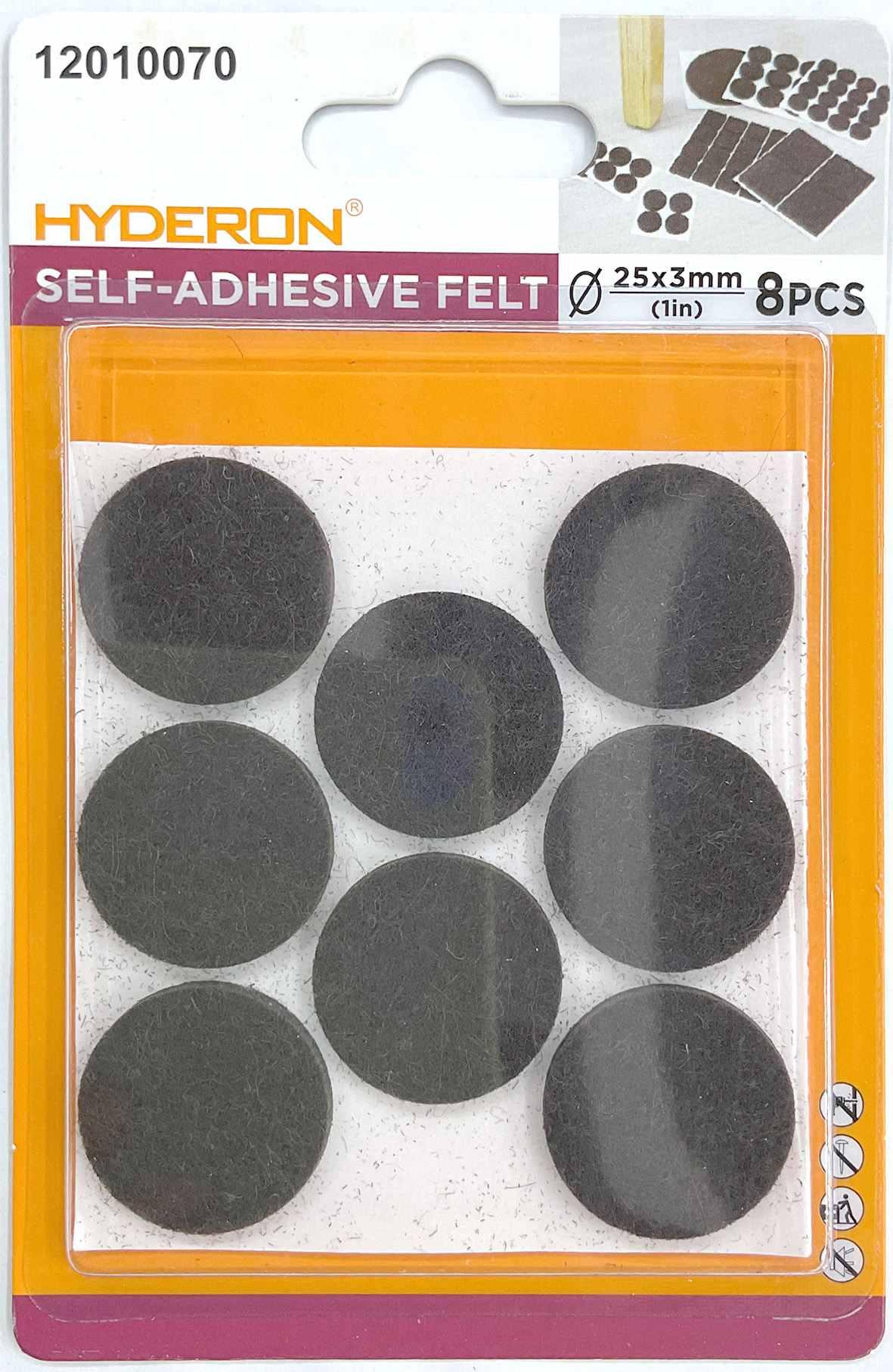 Protector para pata de mueble, 25 mm, 8 piezas, modelo 12010070