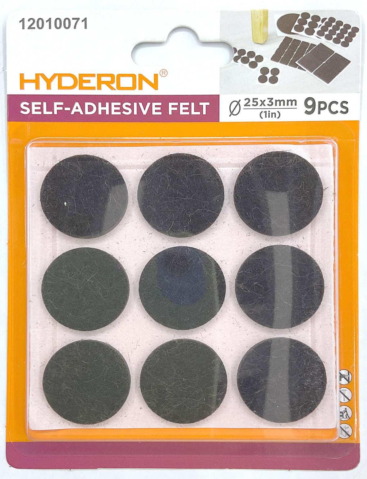 Protector para pata de mueble, 25 mm, 9 piezas, modelo 12010071