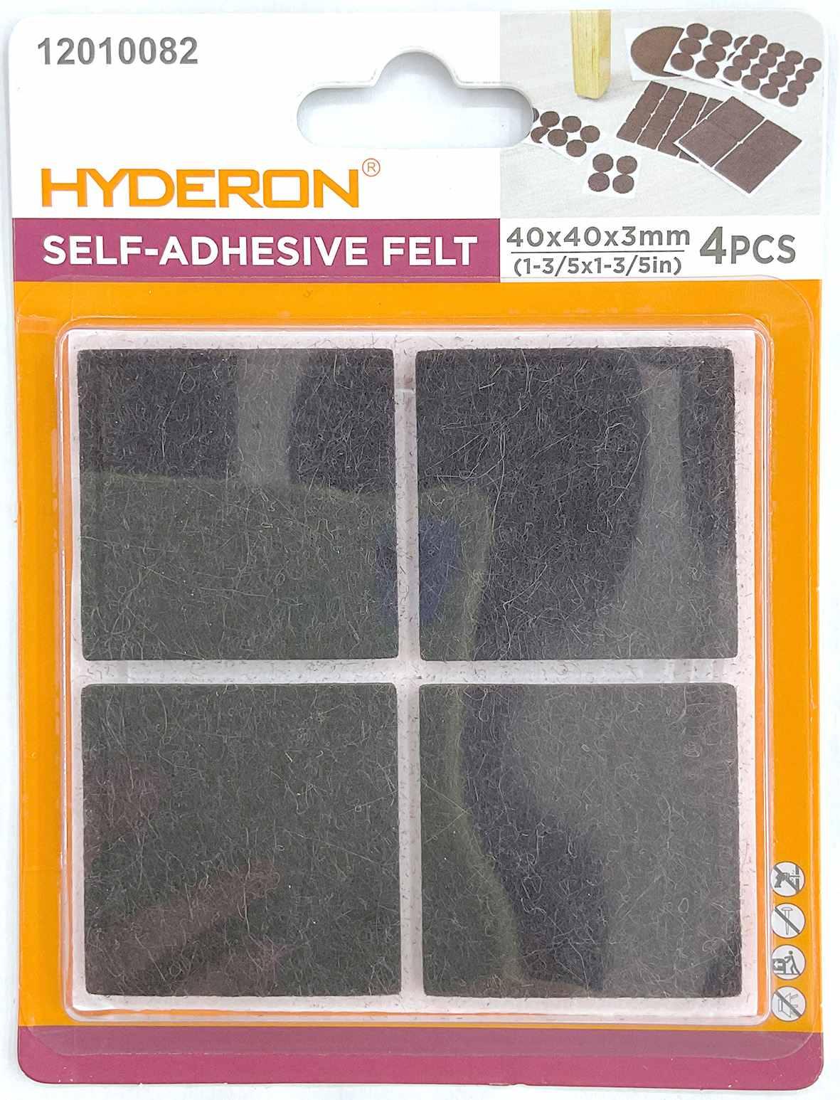Protector para pata de mueble, 40 × 40 mm, 4 piezas, modelo 12010082