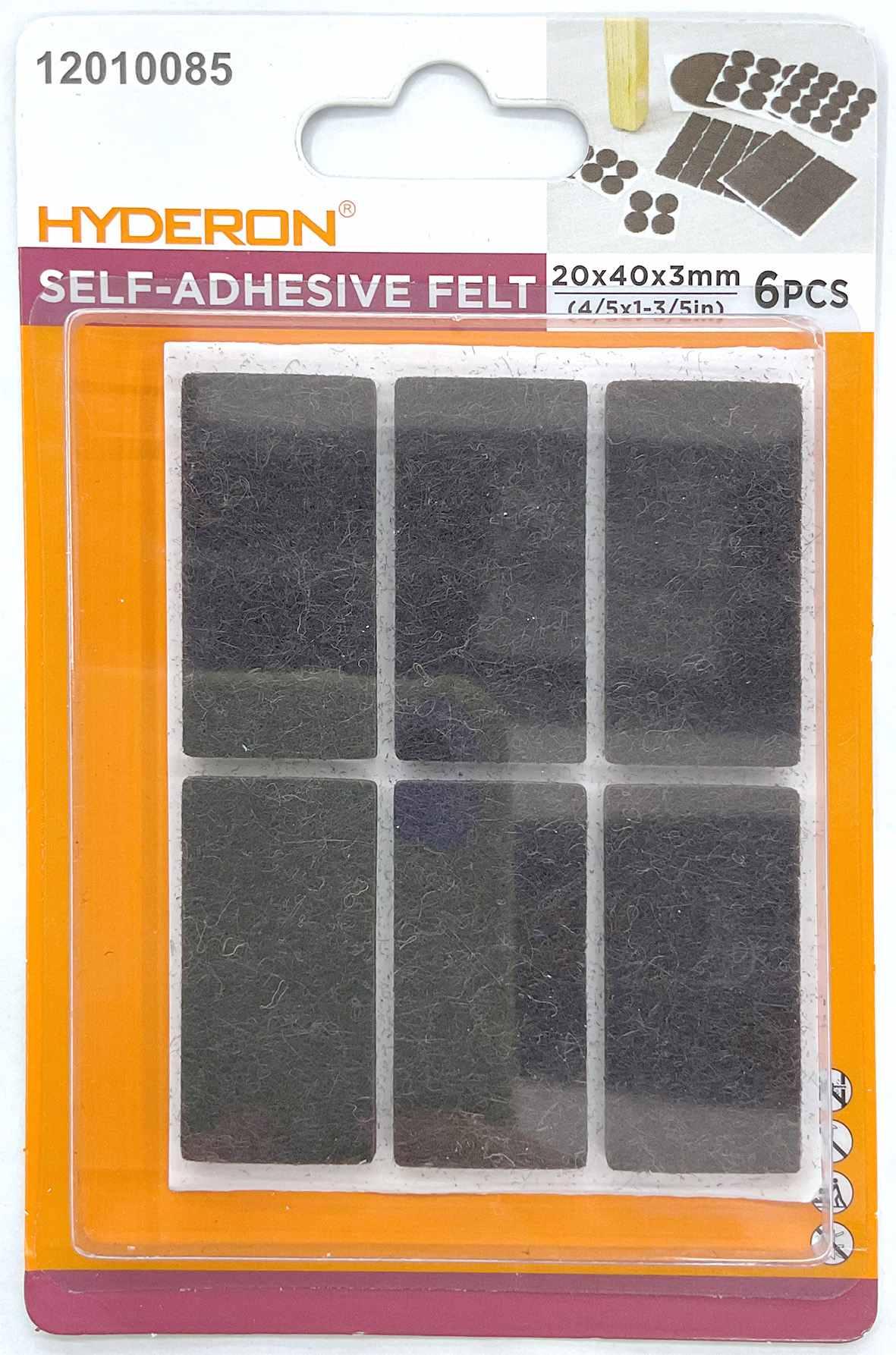 Protector para pata de mueble, 20 × 40 mm, 6 piezas, modelo 12010085