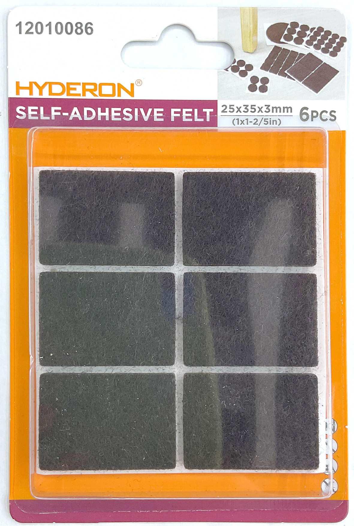 Protector para pata de mueble, 25 × 35 mm, 6 piezas, modelo 12010086