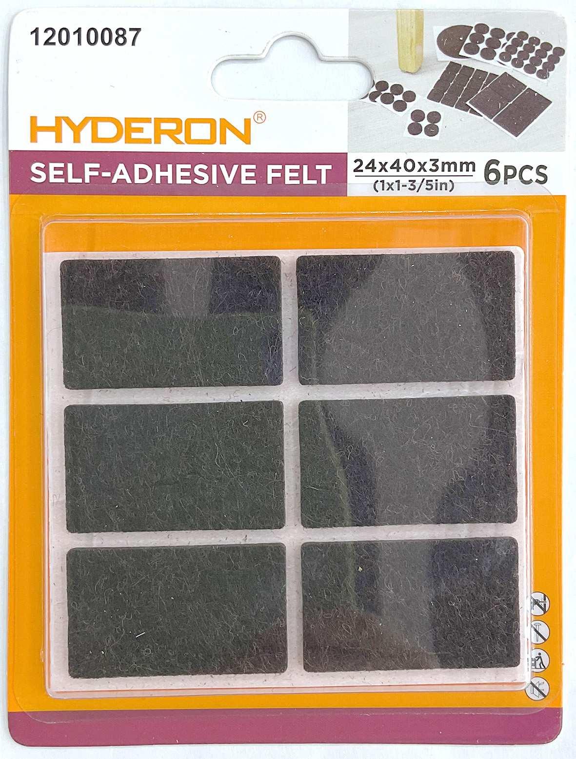 Protector para pata de mueble, 24 × 40 mm, 6 piezas, modelo 12010087