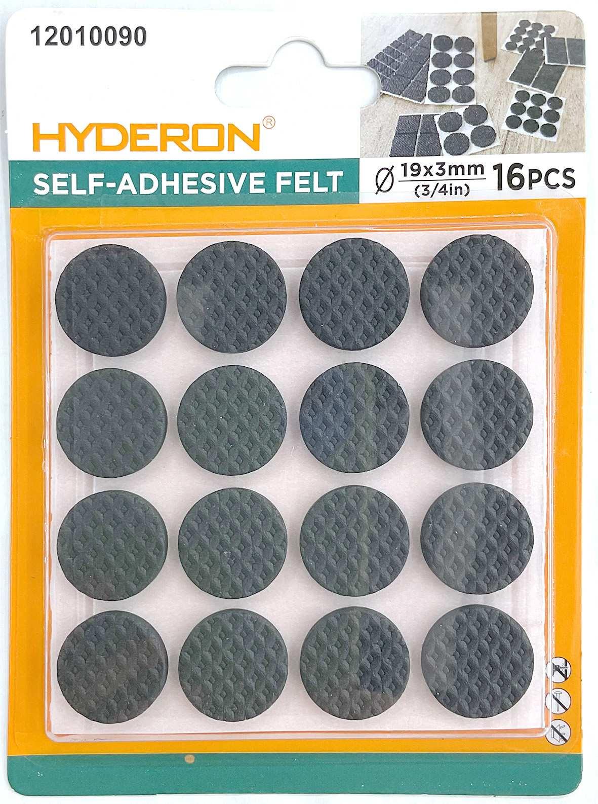 Protector para pata de mueble, 19 mm, 16 piezas, modelo 12010090