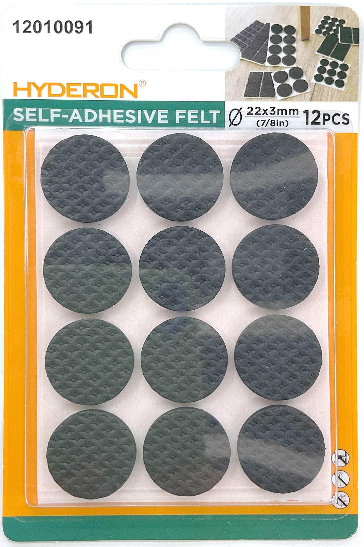 Protector para pata de mueble, 22 mm, 12 piezas, modelo 12010091