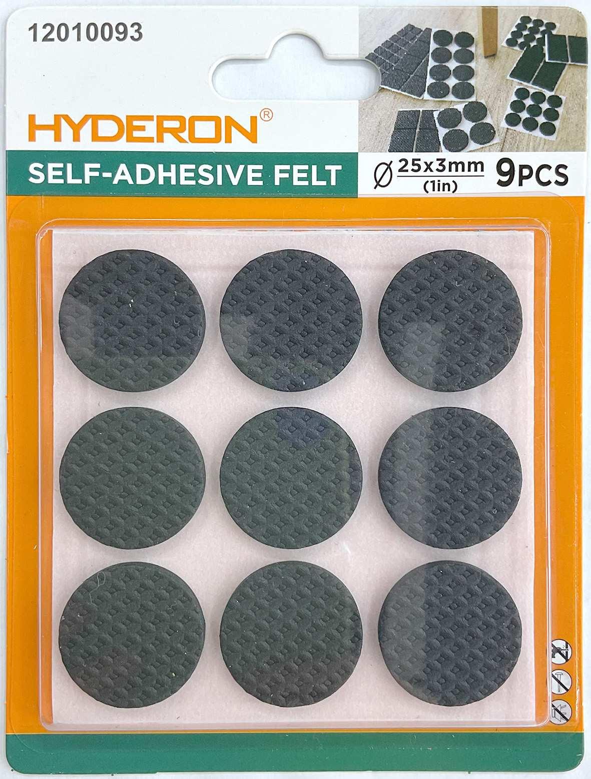 Protector para pata de mueble, 25 mm, 9 piezas, modelo 12010093