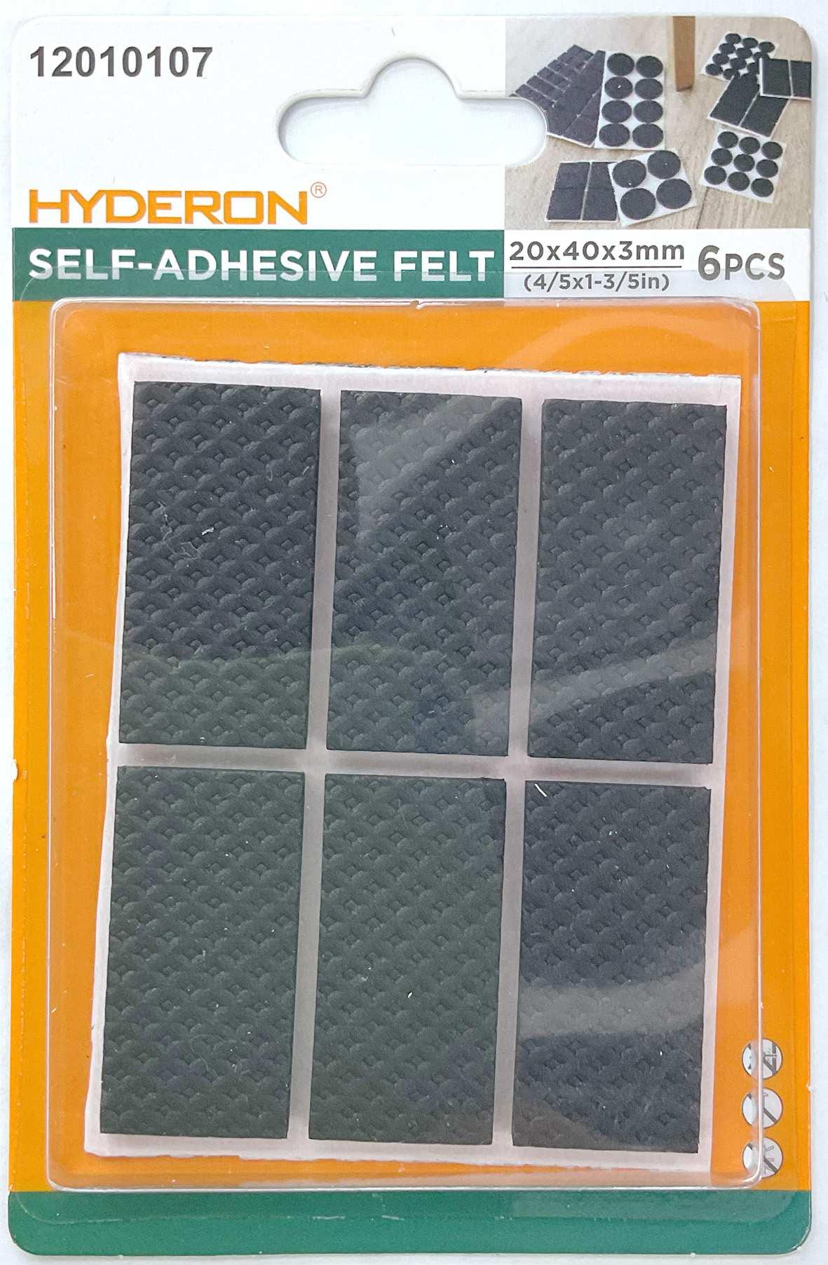 Protector para pata de mueble, 20 × 40 mm, 6 piezas, modelo 12010107
