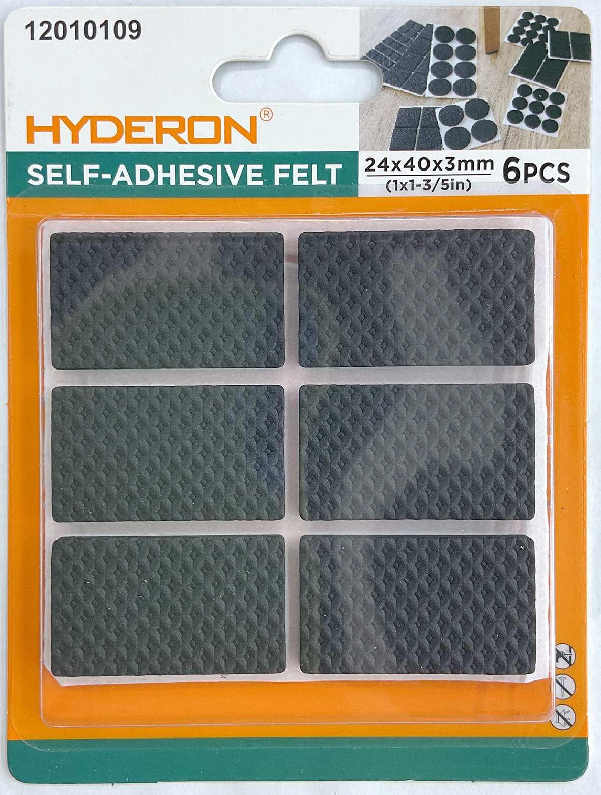Protector para pata de mueble, 24 × 40 mm, 6 piezas, modelo 12010109