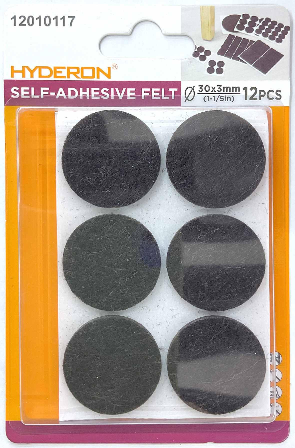 Protector para pata de mueble, 30 mm, 12 piezas, modelo 12010117