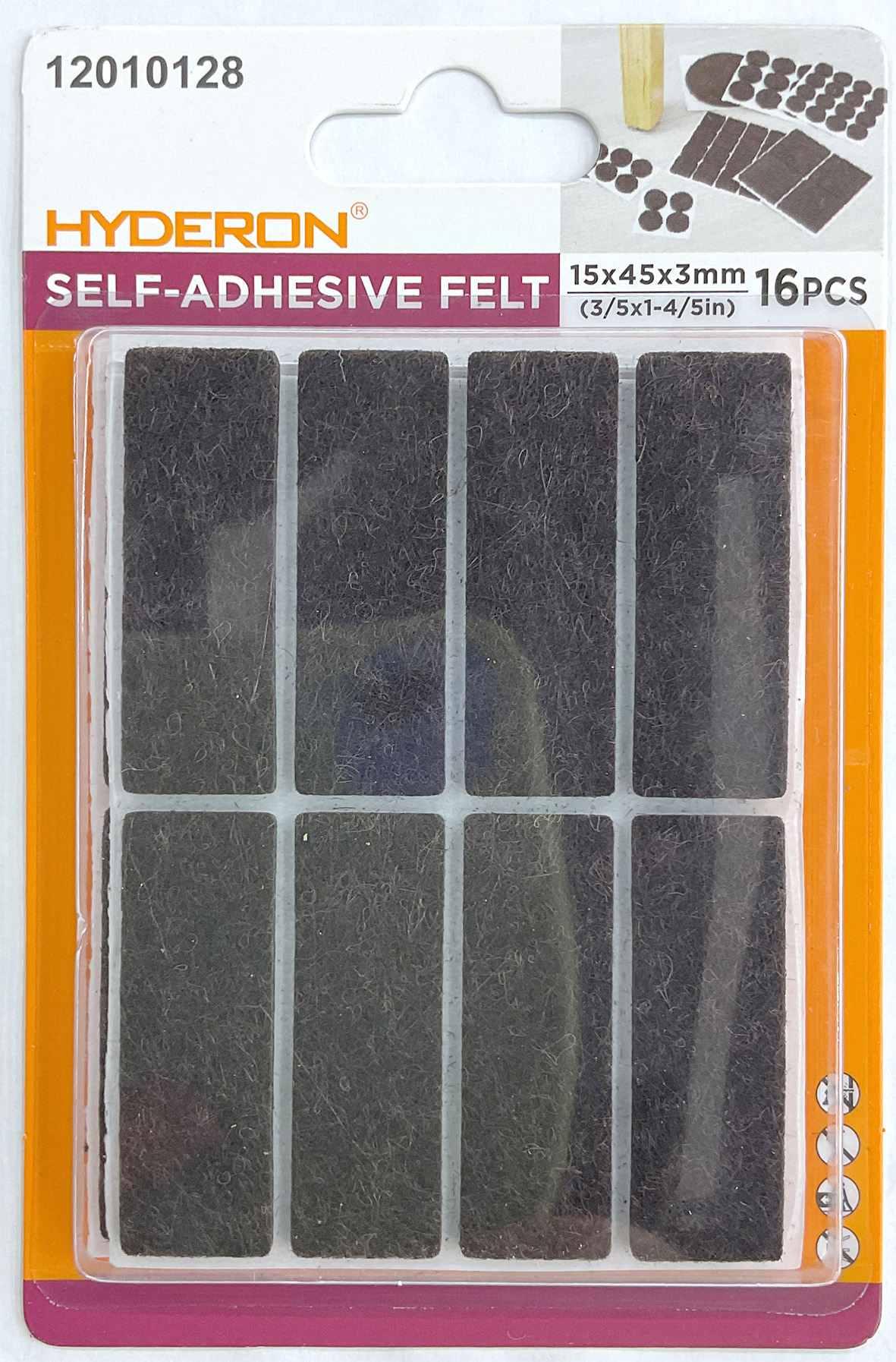 Protector para pata de mueble, 15 × 45 mm, 16 piezas, modelo 12010128