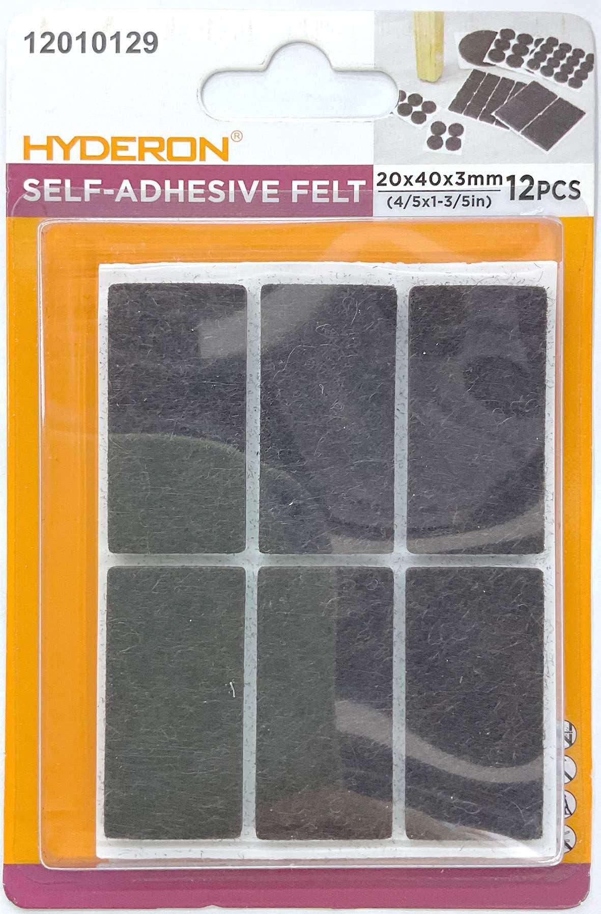 Protector para pata de mueble, 20 × 40 mm, 12 piezas, modelo 12010129