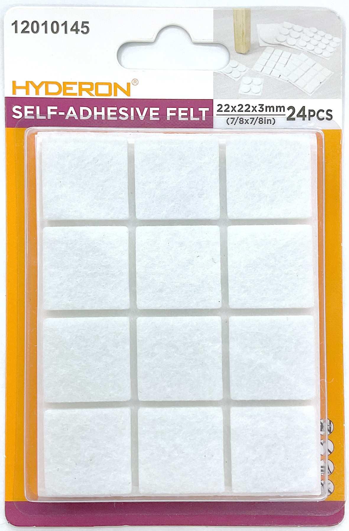 Protector para pata de mueble, 22 × 22 mm, 24 piezas, modelo 12010145