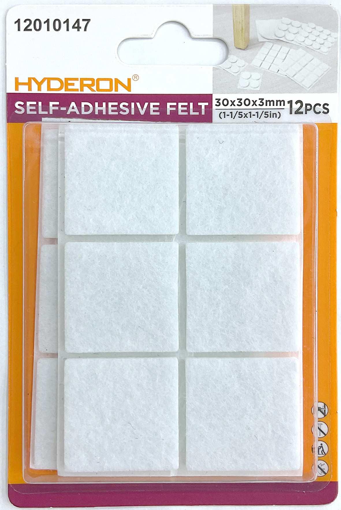 Protector para pata de mueble, 30 × 30 mm, 12 piezas, modelo 12010147