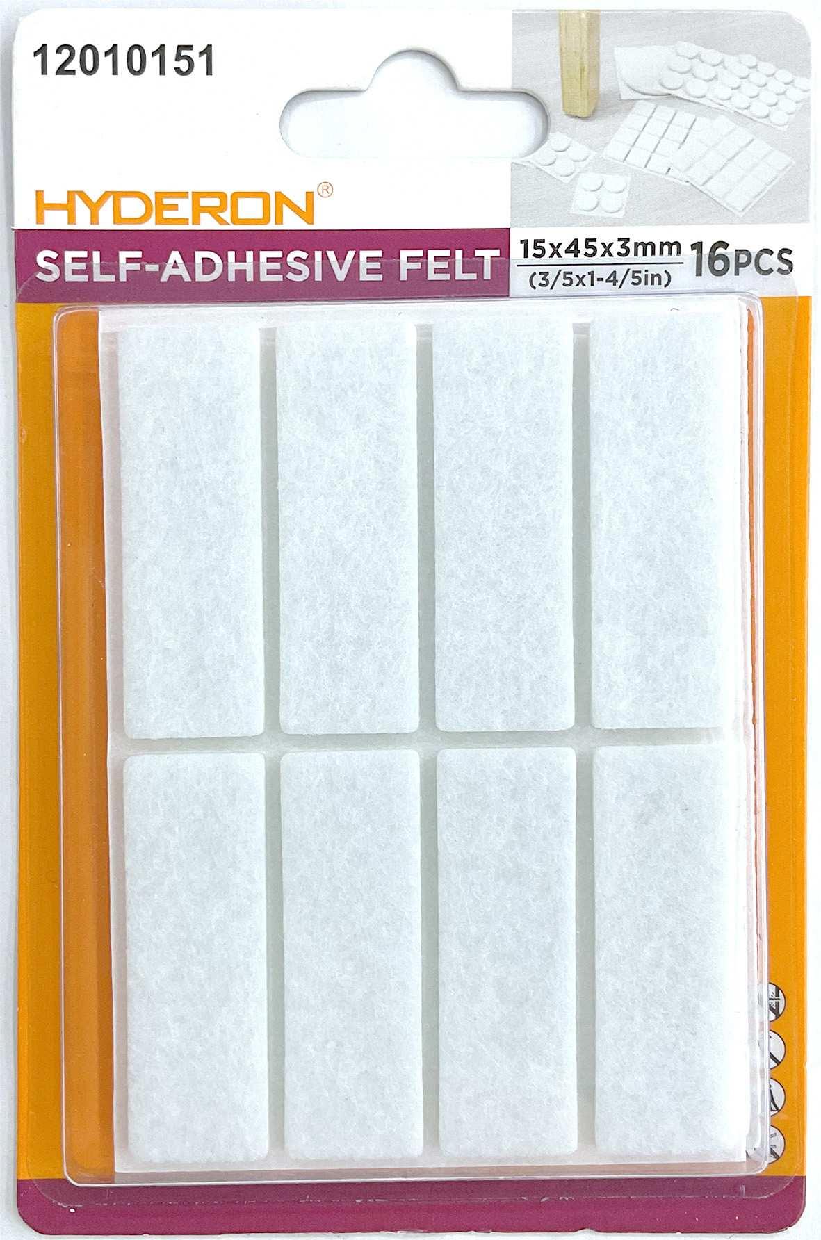 Protector para pata de mueble, 15 × 45 mm, 16 piezas, modelo 12010151