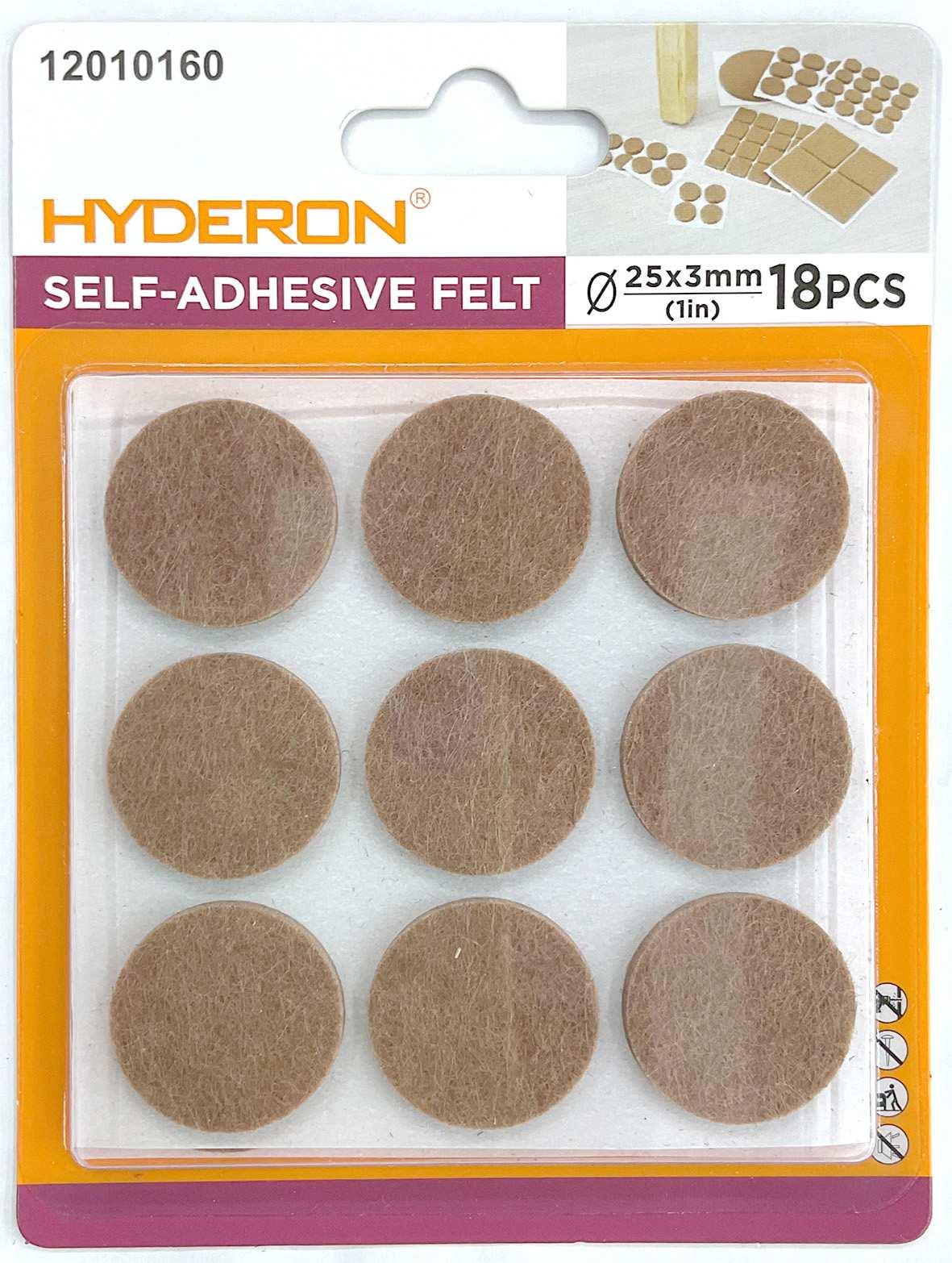 Protector para pata de mueble, 25 mm, 18 piezas, modelo 12010160