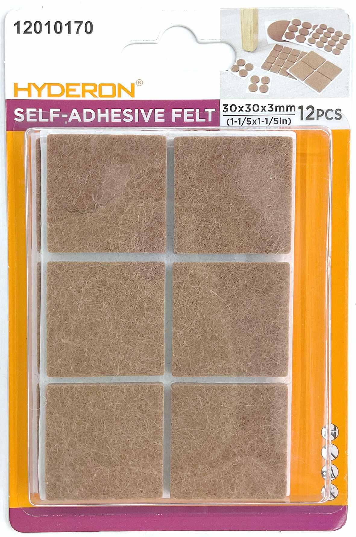 Protector para pata de mueble, 30 × 30 mm, 12 piezas, modelo 12010170