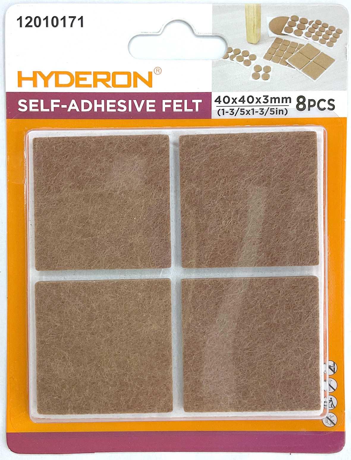 Protector para pata de mueble, 40 × 40 mm, 8 piezas, modelo 12010171