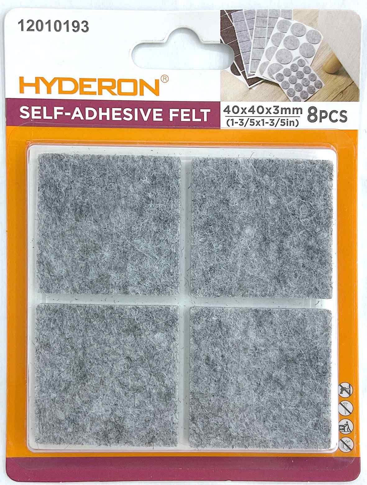 Protector para pata de mueble, 40 × 40 mm, 8 piezas, modelo 12010193