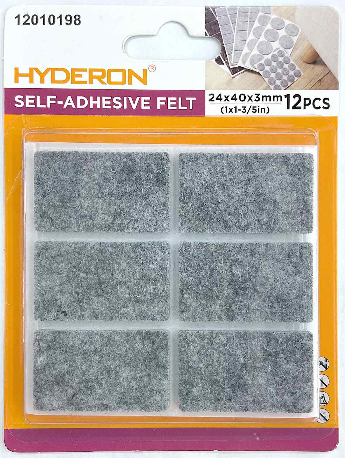 Protector para pata de mueble, 24 × 40 mm, 12 piezas, modelo 12010198