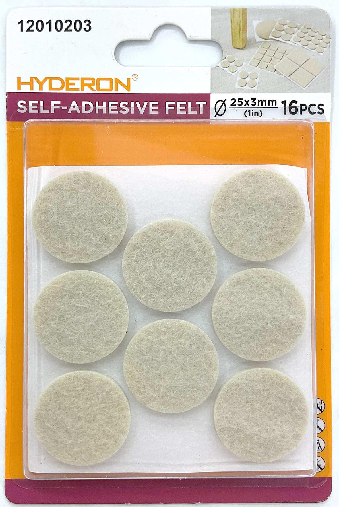 Protector para pata de mueble, 25 mm, 16 piezas, modelo 12010203