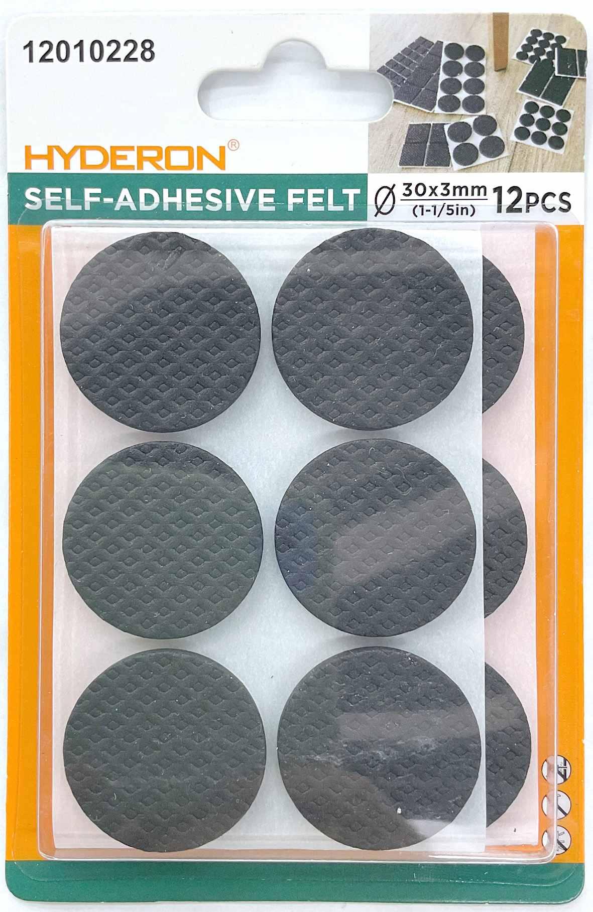 Protector para pata de mueble, 30 mm, 12 piezas, modelo 12010228