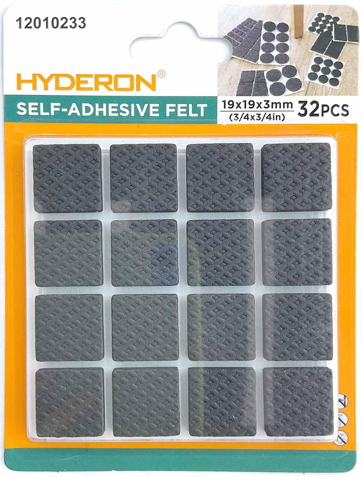 Protector para pata de mueble, 19 × 19 mm, 32 piezas, modelo 12010233