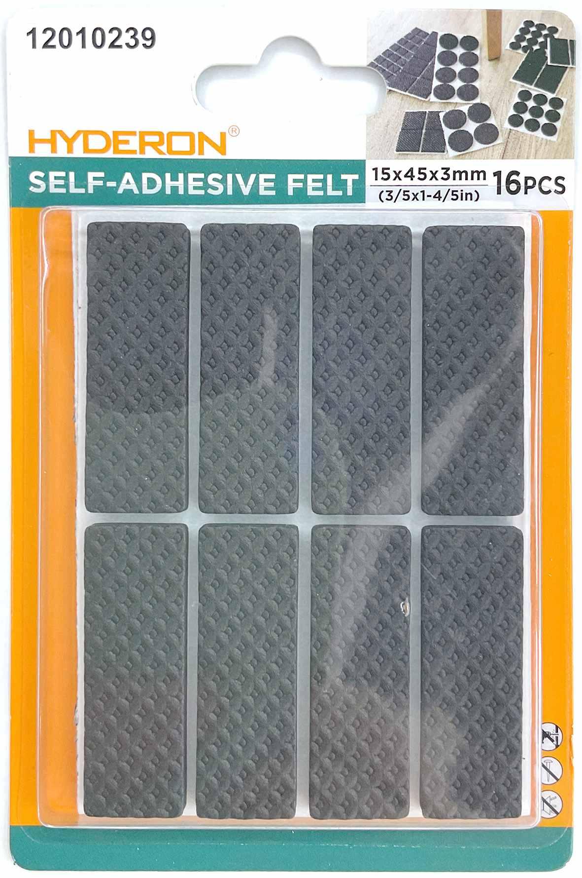 Protector para pata de mueble, 15 × 45 mm, 16 piezas, modelo 12010239