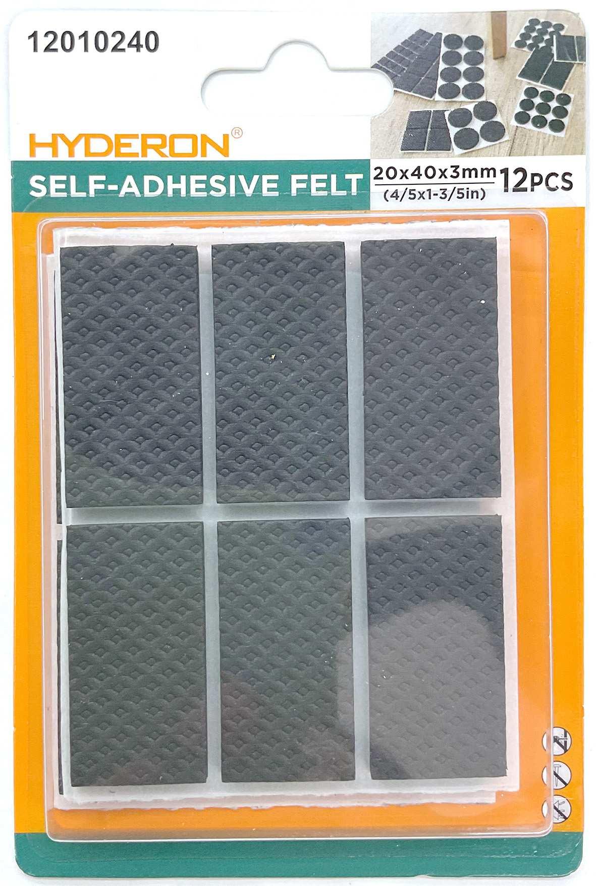 Protector para pata de mueble, 20 × 40 mm, 12 piezas, modelo 12010240