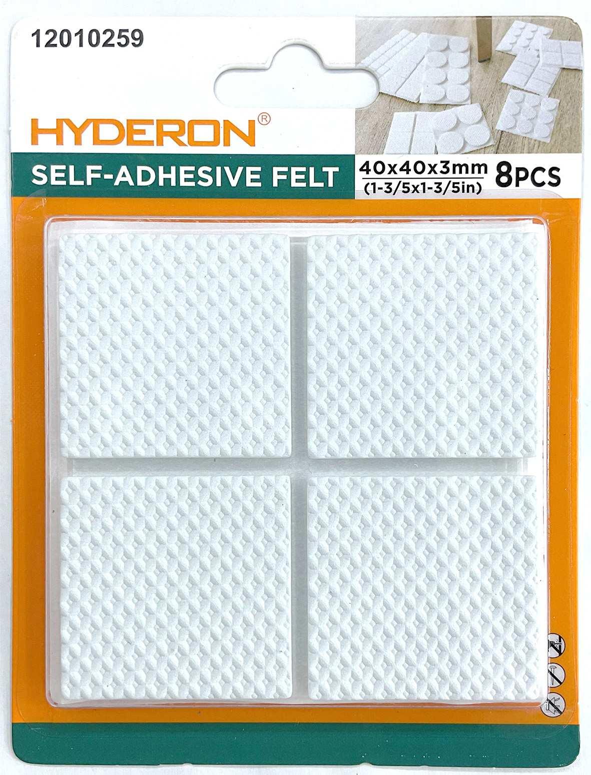 Protector para pata de mueble, 40 × 40 mm, 8 piezas, modelo 12010259